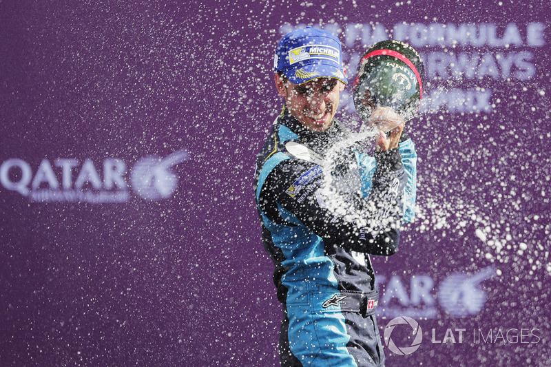 Podio: ganador de la carrera Sébastien Buemi, Renault e.Dams