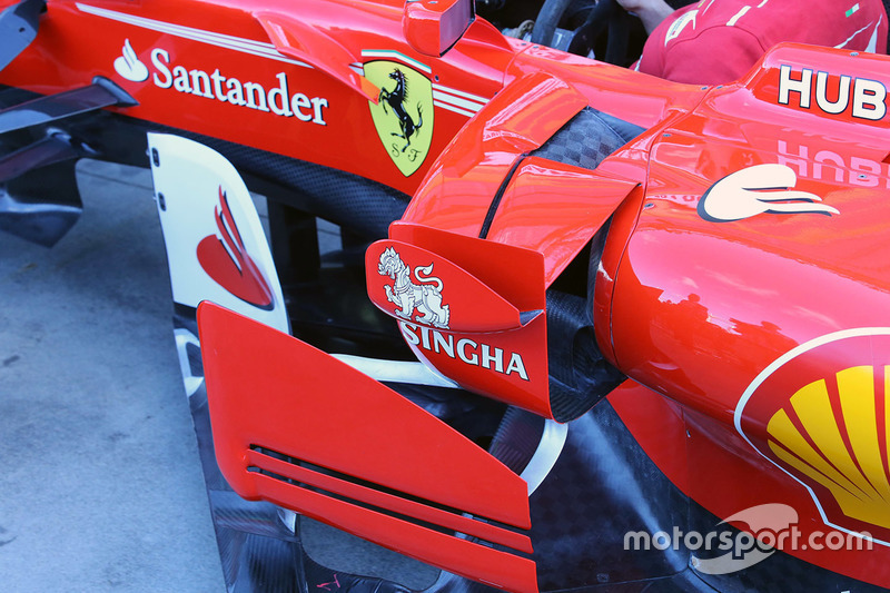 Detail sidepod Ferrari SF70H
