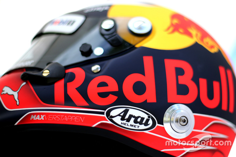 Helm von Max Verstappen, Red Bull Racing