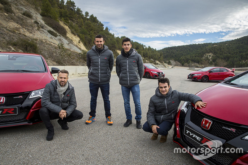 Marc Márquez y Dani Pedrosa con el Honda TypeR