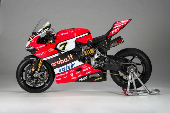 La moto de Chaz Davies, Ducati Team