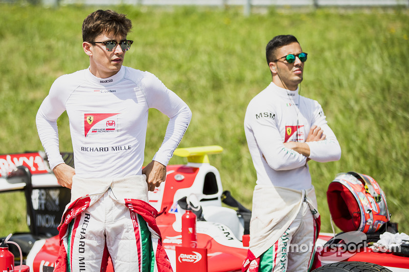 Charles Leclerc, PREMA Powerteam e Antonio Fuoco, PREMA Powerteam