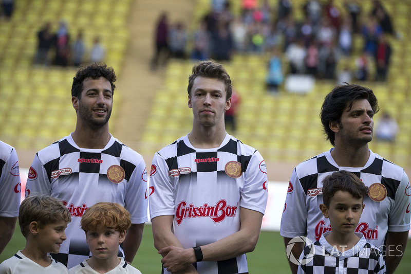 Daniel Ricciardo, Red Bull Racing, Daniil Kvyat, Scuderia Toro Rosso y Carlos Sainz Jr., Scuderia Toro Rosso
