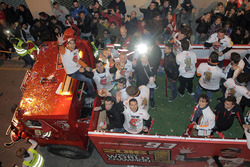 Marc Marquez, Repsol Honda Team celebrates his World Champion title at Cervera in Spain