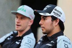 Sergio Perez, Sahara Force India F1 with team mate Nico Hulkenberg, Sahara Force India F1