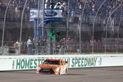 Daniel Suarez, Joe Gibbs Racing Toyota takes the win