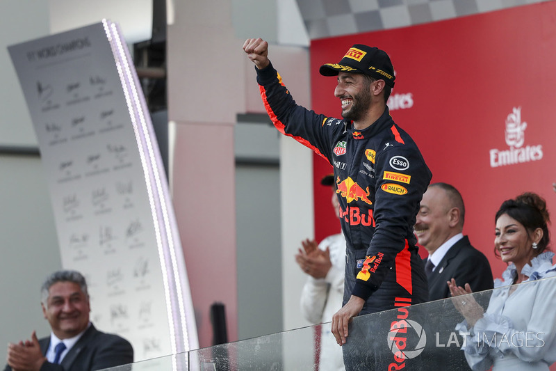 Victoria en Azerbaiyán 2017 de Daniel Ricciardo, Red Bull Racing