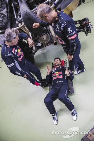 Cyril Despres, Carlos Sainz, Stéphane Peterhansel, Peugeot Sport 