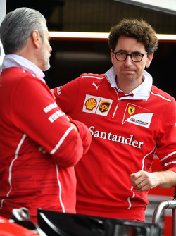 Maurizio Arrivabene, Team Principal Ferrari e Mattia Binotto, Chief Technical Officer Ferrari