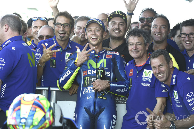 Third place Valentino Rossi, Yamaha Factory Racing