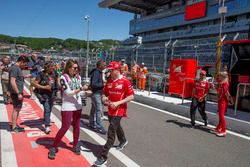 Kimi Raikkonen, Ferrari and Sebastian Vettel, Ferrari