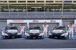 Ryo Michigami, Norbert Michelisz, Tiago Monteiro, Honda Racing Team JAS, Honda Civic WTCC