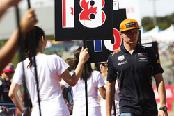 Max Verstappen, Red Bull, op de rijdersparade