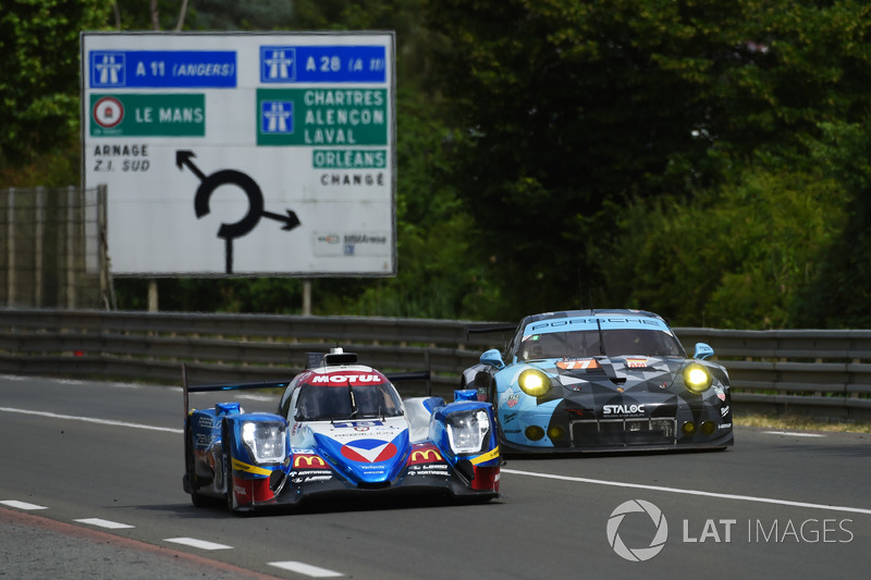 #13 Vaillante Rebellion Racing Oreca 07 Gibson: Mathias Beche, David Heinemeier Hansson, Nelson Piquet Jr., #77 Dempsey Proton Competition Porsche 911 RSR: Christian Ried, Matteo Cairoli, Marvin Dienst