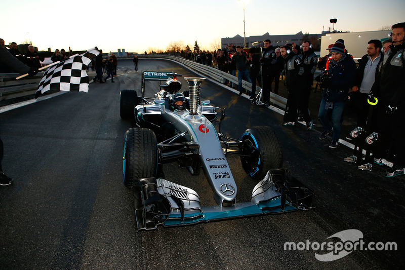 World Champion Nico Rosberg celebrates