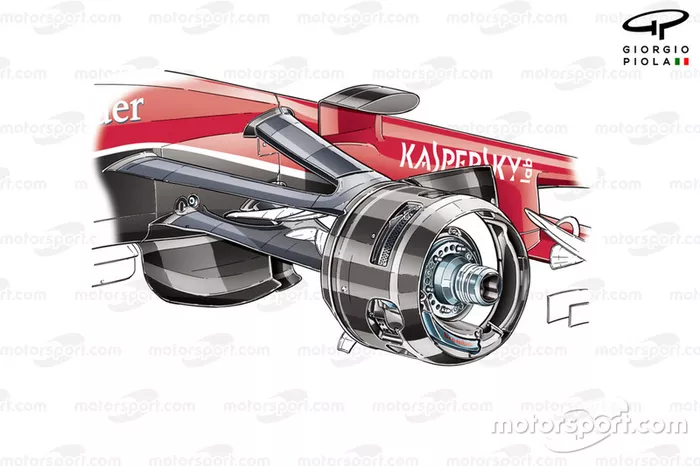Ferrari SF15-T front caliper