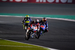 Andrea Dovizioso, Ducati Team; Maverick Maverick Viñales, Yamaha Factory Racing; Valentino Rossi, Yamaha Factory Racing