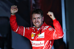 Race winner Sebastian Vettel, Ferrari