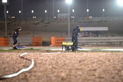 Trockenlegung des Losail International Circuit in Katar