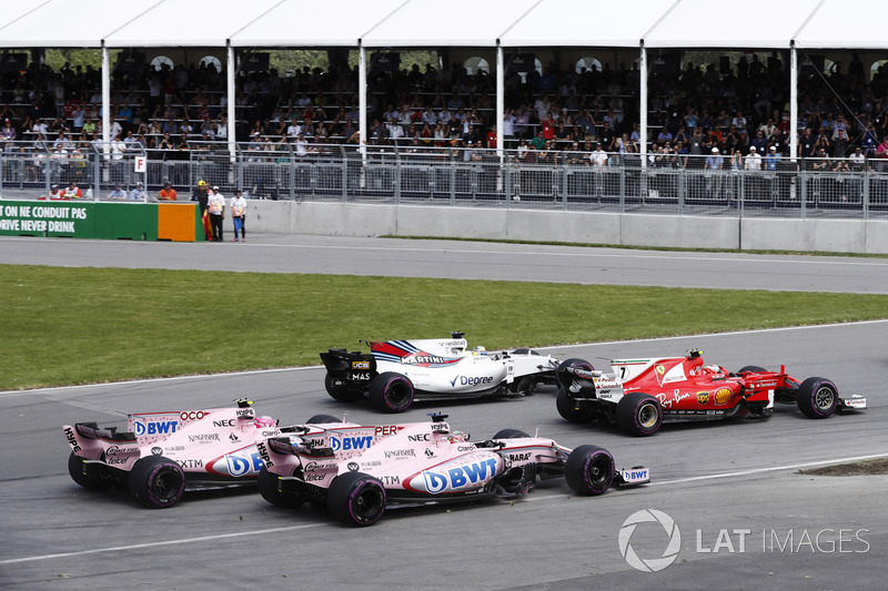 Кими Райкконен, Ferrari SF70H, Фелипе Масса, Williams FW40, Серхио Перес и Эстебан Окон, Sahara Forc