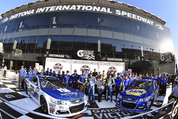Pole, Chase Elliott, Hendrick Motorsports Chevrolet, segundo, Dale Earnhardt Jr., Hendrick Motorspor