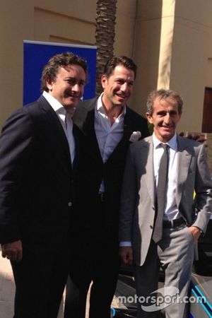 Alejandro Agag, Marco Parroni e Alain Prost