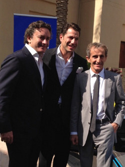 Alejandro Agag, Marco Parroni e Alain Prost