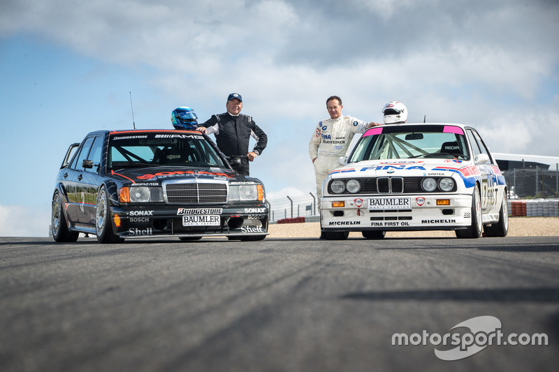 Klaus Ludwig, Mercedes 190 DTM and Johnny Cecotto, BMW M3 DTM