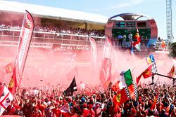Race winner Lewis Hamilton, Mercedes AMG F1, Second place Third place Valtteri Bottas, Mercedes AMG