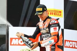 Le vainqueur Chaz Davies, Ducati Team