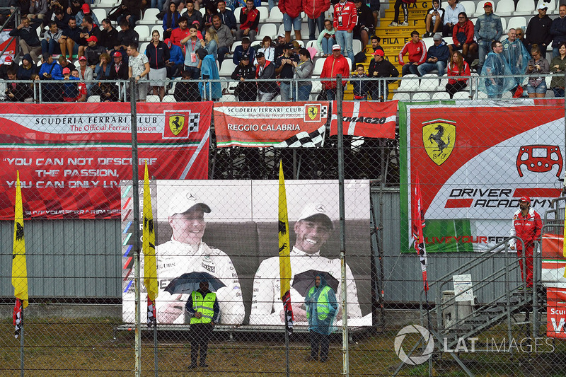 Fans and banners