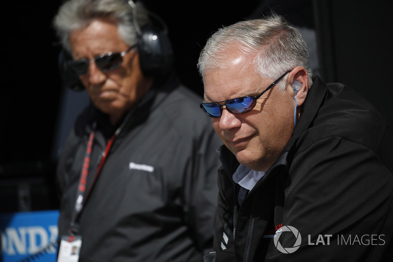 Art St. Cyr, Presidente de Honda Performance Development y Mario Andretti