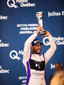 Jose Maria Lopez, DS Virgin Racing, celebrates on the podium