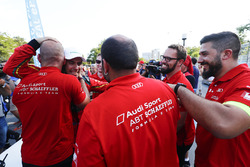 The Abt Audi team celebrate with ChampionLucas di Grassi, ABT Schaeffler Audi Sport at Parc Ferme