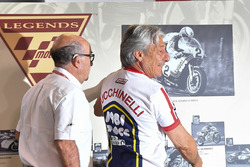Marco Lucchinelli and Carmelo Ezpeleta, CEO of Dorna Sports