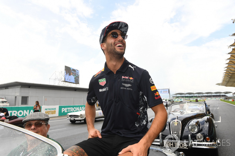 Daniel Ricciardo, Red Bull Racing on the drivers parade