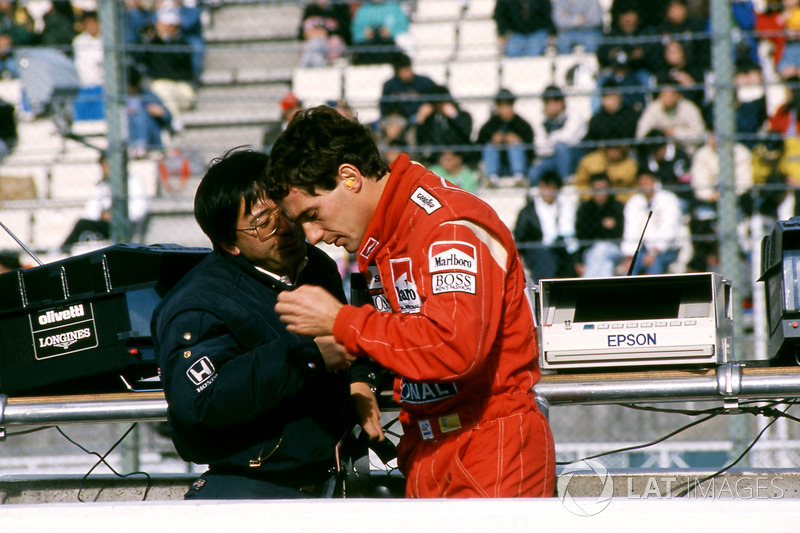 Ayrton Senna, McLaren, Osamu Goto, Honda Racing Team Leader