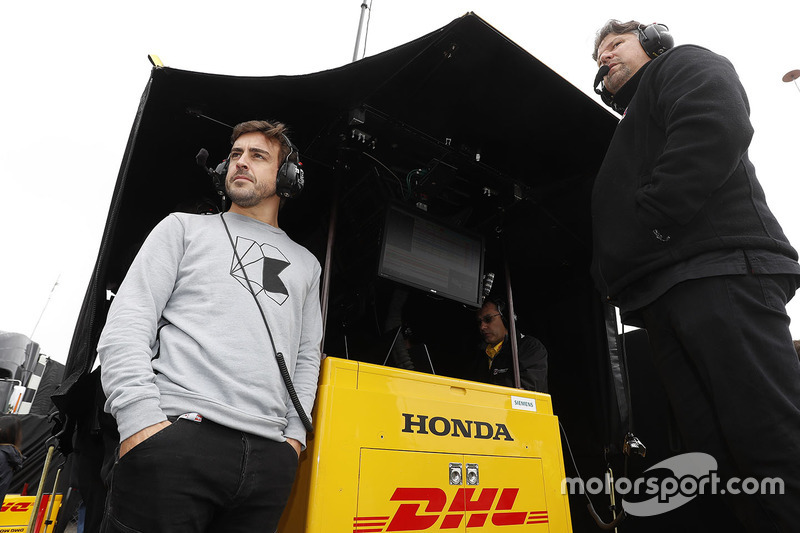 Fernando Alonso bersama Michael Andretti