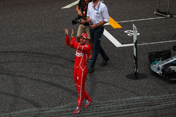 Sebastian Vettel, Ferrari festeggia nel parco chiuso