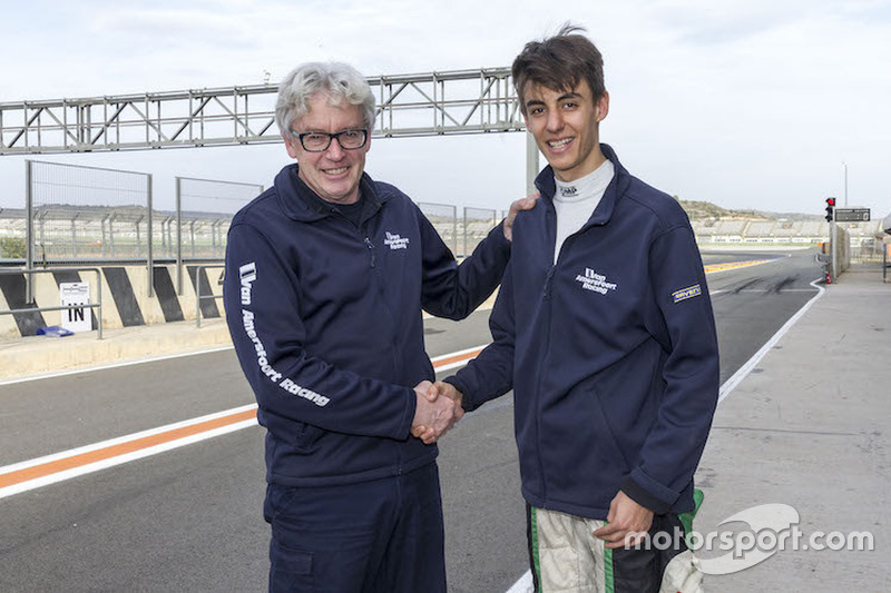 Frits Van Amersfoort en Moritz Mueller-Crepon, die wordt voorgesteld bij Van Amersfoort Racing