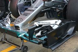 Mercedes AMG F1 Team W07 detail van de neus