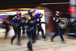 Red Bull Racing simule un arrêt aux stands