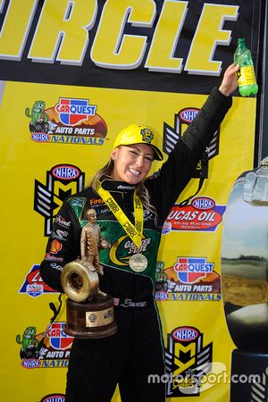 Top Fuel winner Leah Pritchett