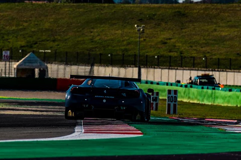 Valentino Rossi is testing the Kessel Racing Ferrari 488 GT3