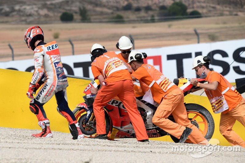 Marc Marquez, Repsol Honda Team crashes