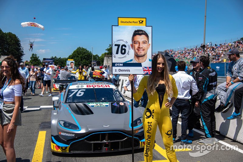 Grid girl, Jake Dennis, R-Motorsport, Aston Martin Vantage AMR