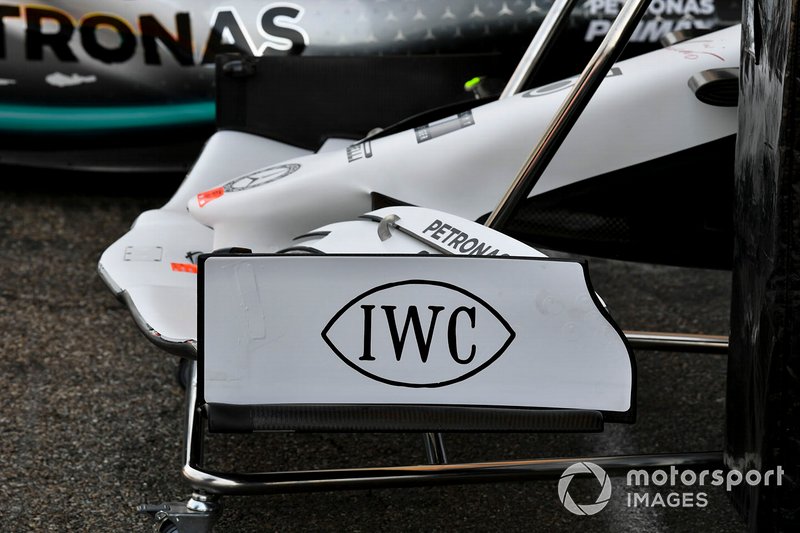 L'aileron avant de la Mercedes AMG F1 W10
