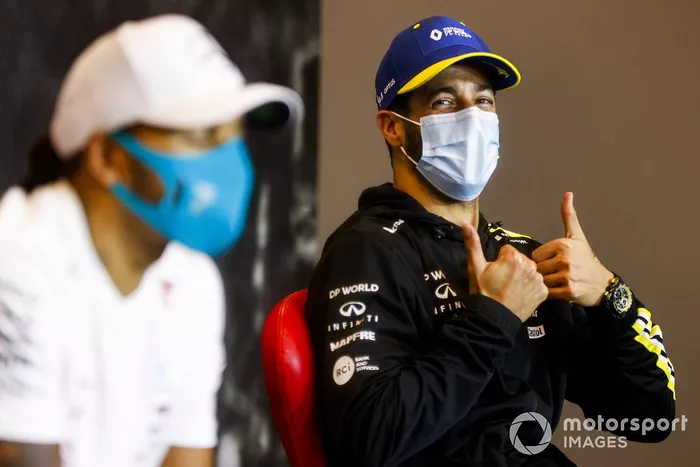 Daniel Ricciardo, Renault F1 en la conferencia de prensa