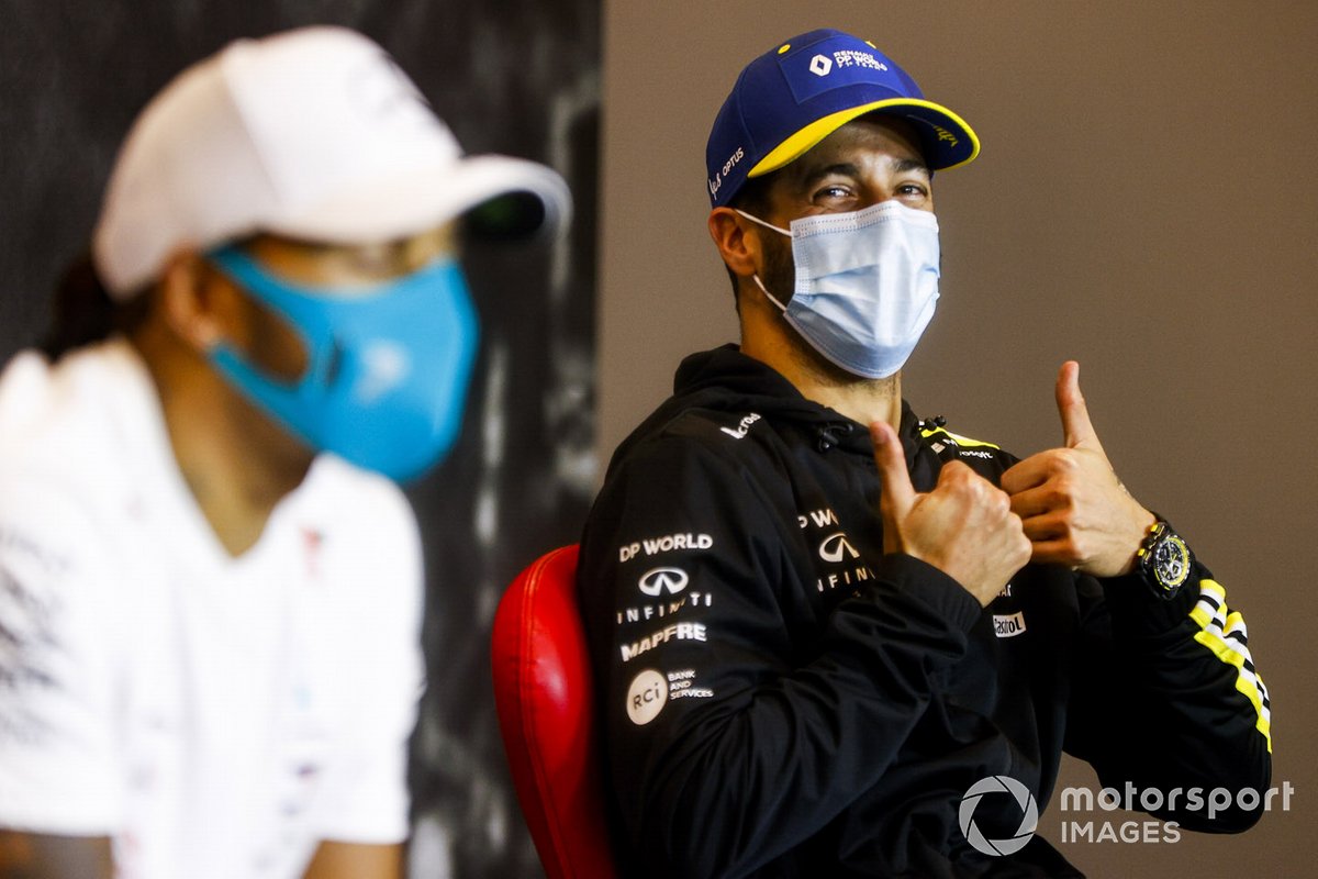 Daniel Ricciardo, Renault F1 en la conferencia de prensa