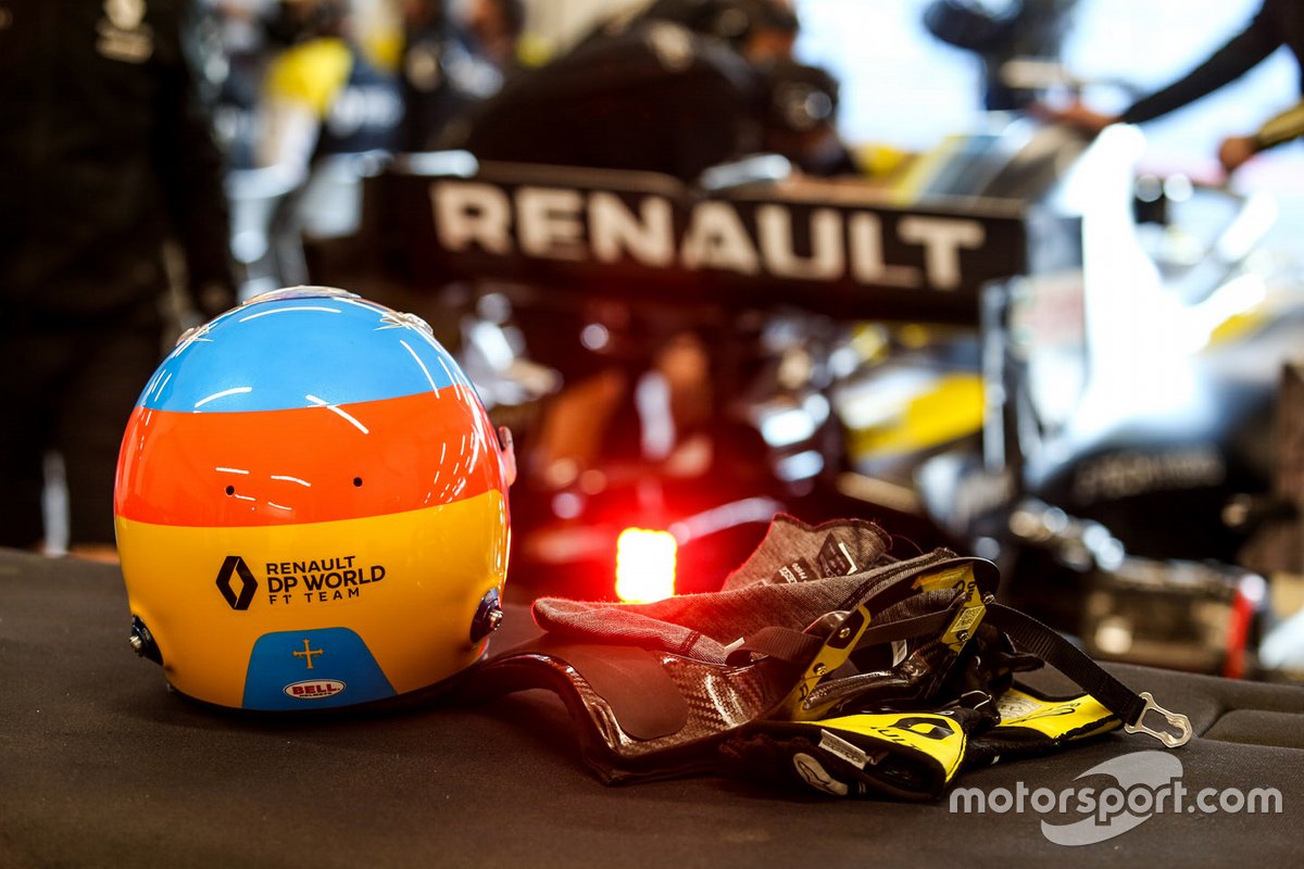 Helmet of Fernando Alonso, Renault F1 Team